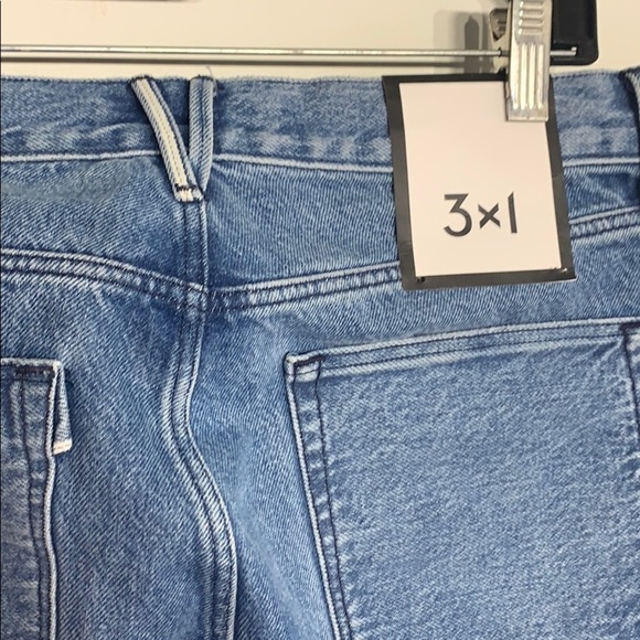 3x1 NYC Straight Crop Fringe Stella Blue Jeans Country Rock 26 New w tags - Picture 8 of 11